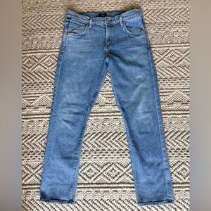 Citizens of Humanity Elsa Mid Rise Slim Fit Crop Jeans Light Wash